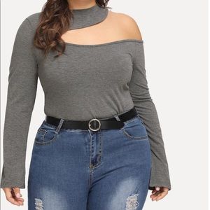 Asymmetrical/Off-Shoulder Neck Top